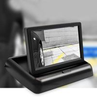 Vídeo do carro 4,3 polegadas LCD Display Câmera traseira dobrável para backup reverso Monitores de estacionamento de alta qualidade