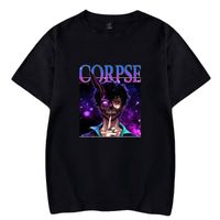 Erkek T-Shirt Corpse Koca T-Shirt O-Boyun Kısa Kollu Erkek Kadın T Shirt Harajuku Streetwear 90s Sosyal Medya Yıldız Tops