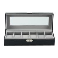Watch Boxes & Cases Slots Box Display Case Organizer For Men Women Jewelry Gift PU Leather Watches StorageWatch