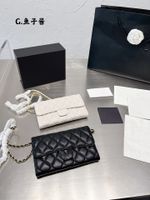 Diseñadores de mujeres Bolsos para el hombro Luxury bolso bolso bolsas de bolsos cluth de alta calidad clásica billetera de cuerpo cruzado de cuero genuino cuadro de oro mini caviar