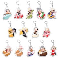Keychains Classic Anime Volleyball Juniorf Figure For Women Men Q Version Acrylic Car Key Chain Ring Bag Ornaments Jewelry GiftKeychains