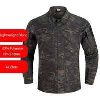 Camouflage Men's Quick-drying Mesh Commuter Long Sleeve Shirt Military Fans Outdoor Tactical Black Cp Men Clothes Casual Shir219h