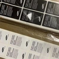 Czarna biała 5,2 x 3,0 3,5 x 4,7 cm naklejka na etykietę uszczelnienia dla Samsung S20 S21 S22 Note 20 Pakiet Pudełka Uszczelnienie Bezpłatne statek