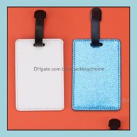 Party Favor Event Supplies Festive Home Garden Sublimation Lage Tags Blank PU Package vonsig Dha6i