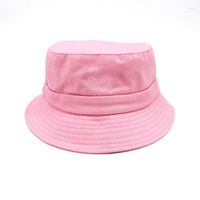 Chapeaux de seau de créateur de luxe Caps d'été pour femme Bob Cap Couleur solide Chapeau en métal Logo