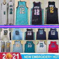 Men Basketball Ja Morant Jersey 12 Mike Bibby 10 Vancouver Green Breathable All Stitched basketball jerseys