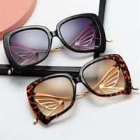Солнцезащитные очки мода бабочка элегантная женщина бренд личность негабаритные оттенки UV400 для мужчин Женщина Glassessungeses