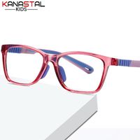 Occhiali da sole per bambini occhiali blu blu leggeri tr90 silicone quadrati maschi di occhiali per occhiali da occhiali trasparenti occhiali occhiali