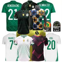 2021 2022 2023 Algerien Soccer Jerseys Slimani BOUNEDJAH BELILIKE FEGHOULI MAHRZ Nationalmannschaft 21 22 23 Training Football Herren und Kinderhemd