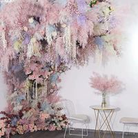Fleurs décoratives couronnes 3pcs 97cm de mariage plante artificielle branche à la maison décoration de la fête de diy