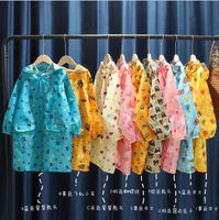 Miki children's raincoat boys and girls primary school schoolbag baby poncho kindergarten rain gear