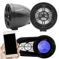 2021 Motorcycle Audio Subwoofer USB Interface Bluetooth Waterproof FM Electric Car MP3 With Display268G