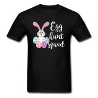 Söt liten kanin tryckt T-shirts äggjakt Squad West Easter Day Roliga Män Kvinnor Kärlek Kanin T-shirts Grafiska Tees Online