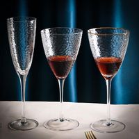 Şarap Gözlükleri Kristal Cam Altın Yan Nordic Yaratıcı Şampanya Şeffaf Kişiselleştirilmiş Çitilmiş Goblet Ev Barwarewine