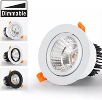 Dimmable LED 다운 라이트 라이트 클레임 스팟 3W 5W 7W 9W 12W 15W 18W AC85-230V 오목한 조명 실내 조명