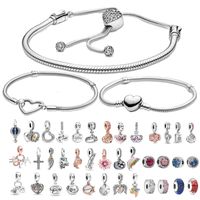 Womens Designer Charm Bracelets Fit Pandora For Ladies DIY M...