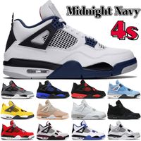 Midnight Navy 4 4s basketball shoes Black Game Royal univers...