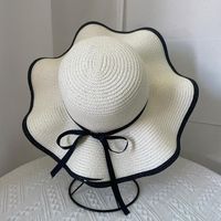 Wide Brim Hats Women Summer Straw Hat Beach Seaside Travel S...