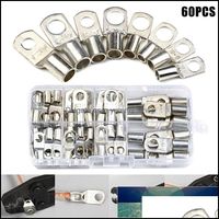Other Household Sundries Home Garden 60Pcs Sc6-25 Series Copper Terminal Block Terminals Connector Set Electrical Equipment Accessories Dr
