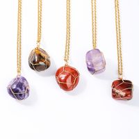 Amazon Cross- border Purple Crystal Original Stone with Wire ...