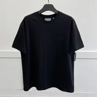 デザイナーフォグ恐怖Tシャツ3DシリカジェルレターTシャツ6色ファッションメン女性サマー服ルーズサイズのショートスリーブTシャツS-XL