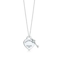 Please Return to New York Heart Key Pendant Necklace Original 925 Silver Love Necklaces Charm Women DIY Charm Jewelry Gift Clavicl317A
