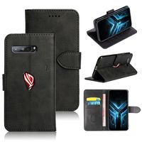 Business Pu Leather Wallet Mobiltelefonfodral för Asus Rog Phone 3 ZS661KS 5
