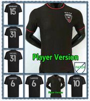 Player version 2022 2023 D.C. United Soccer Jersey ROONEY Gressel Pines Arriolas Flores Kamara 22 23 DC Black White home away Football Shirt Thai Quality