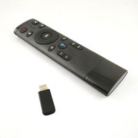 Air Mouse Voice Remote Control For Android TV Box Wireless 2.4G Gyro Sensing Remote Control with USB Receiver