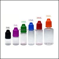 Bottiglie di stoccaggio barattoli di casa Organizzazione domestica Houseke Garden Colorf 250pcs 5ml 10ml 15ml 20ml vuoto dhzjn