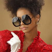 Sonnenbrille übergroß für Frauen Luxus glänzende Diamant Sonnenbrille Kristall Herrenschatten UV400 Brille Hipster notwendig