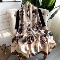 Schals 2022 Marke Designer Seidenschal Weibliche Foulard Bandana Lange Tücher Wraps Winter Hals Pashmina Lady Hijab Luxus