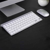 Mini Wireless Rechargeable Keyboard And Mouse Set With USB Receiver Waterproof 2.4GHz For Laptop Notebook Mac Apple PC Computer 21198H