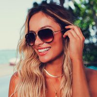 Sonnenbrillen Alle in Piloten Frauen Sommer Spiegel Kai Für Gradienten Reise Eyewear Sexy Damen Shades Oculos
