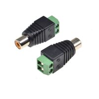 Coax CAT5 BNC Male Connector Plug DC Adapter Balun Connector for CCTV Camera Security System Surveillance Accessories