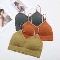 Camisoles & Tanks Breathable Seamless Bra Tube Top Slings Full Cup Wire Free Sleeping For Women Girls With Beautiful BackCamisoles