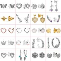 2021 new style 925 sterling silver elegant fashion DIY cartoon creative exquisite earrings jewelry factory direct s281G