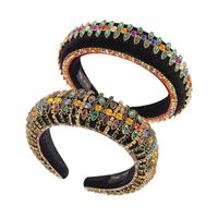 colorful diamond headbands for women luxury designer Baroque diamonds headband bohemian vintage hair band jewelry accessories love184x