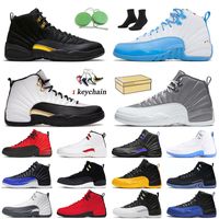 Nike Air Jordan 12 12s Jordan Retro 12 Мужская баскетбольная обувь 2021 высшего качества и шпангоут для игры грипп университет золотой Конкорд и индиго такси спортивная