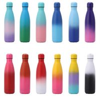 500ml Sport Outdoors Thermoses Travel Water Bottles Insulated Bottle Cup Cola Shape 304 Stainless Steel Colorful Portable Thermos 262P