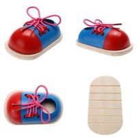 Dipinti Montessori Learning Toys Educational For Children Shoes Wooden Lauting Games Games Games ToyyyPintings