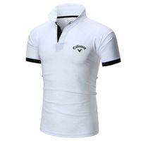 Мужские рубашки для гольфа летние бренды быстро высыхание в дышах половых видов модного спорта с коротким рукавом 220714