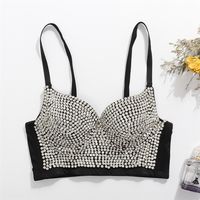 Sexy Corset Top Bustier Crop Rave Outfit Festival Clothing Female Silver Glitter s for Women Summer 220409