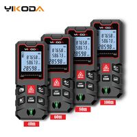 YIKODA Laser Rangefinder Distance Meter 40M 60M 80M 100M Laser Tape Range Finder Measuring Tools Build Measure Device T200603