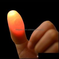 Other Festive Party Supplies Home Garden Funny Novelty Light-Up Thumbs Led Light Flashing Fingers Magic Trick Props Amazing Glow Toys Chil
