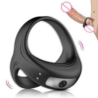 Vibrating Penis Ring for Men Erection Support Pleasure Enhance Adult Sex Toys for Men Couples