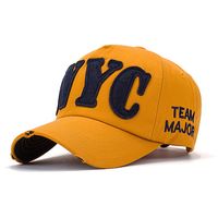 Fashon Men's Baseball Caps Hip-hop Hat NYC LETTRE EN SPRING ÉTÉ SUN SOL COTRON RÉGLABLE GORRAS 220513