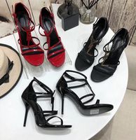 Sommer Mode Sandals Casual Womens High Heels Classic Letter Design Catwalk Dinner Schuhe 10,5 cm und 11,5 cm hochhackig