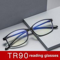 Occhiali da sole alla moda e confortevole occhiali da lettura leggera anti-blu per uomini donne ovali tr
