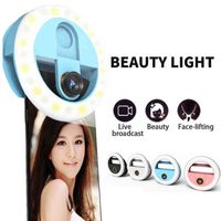 Moblie Phone Selfie Ring Wide Angle Lens Beauty Fill Light Lamp Macro Photography Camera Shot Rechargeable LED Selfie Ring W220414